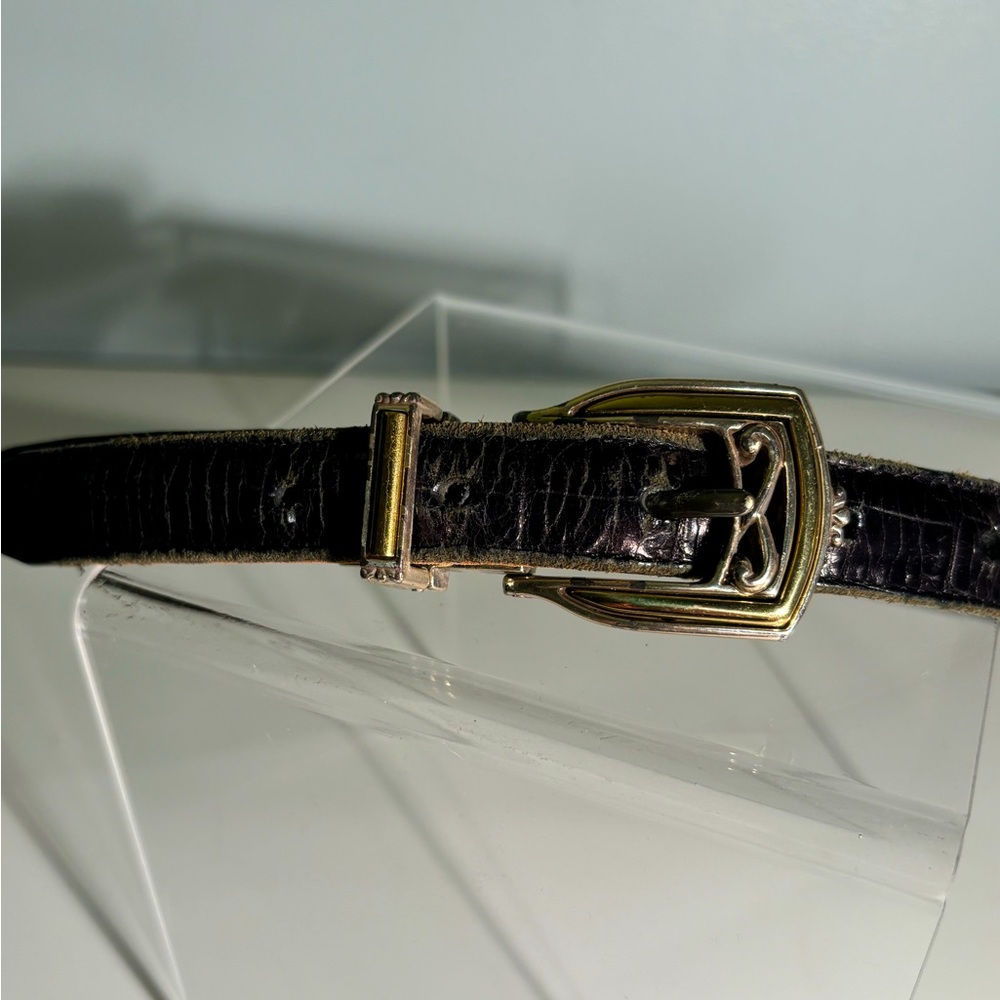 Vintage Brighton - Reversible Leather Belt - Brown & Black Sides - Women’s 32